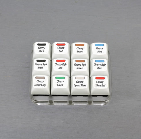 Max keyboard Cherry MX Switch Tester, 12-Key Switch Testing Tool, Mechanical Keyboards, Printed PBT Keycaps with Cherry