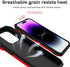 SunStory iPhone 14 Pro Max Case with HD Screen Protector, Slide Camera Cover & Kickstand - Red