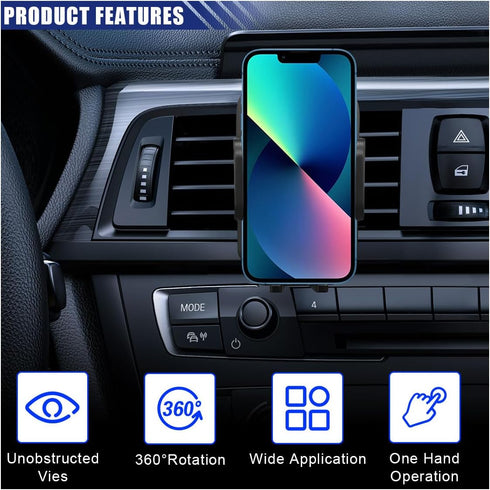 LAINLOY Firmly Car Phone Holder Mount, Auto Air Vent Hands-Free Cell Phone Holder, Grip and Never Slip, Universal Phone