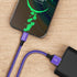 etguuds Purple USB C Cable 3.3ft Fast Charging, 2-Pack Type C Cable Braided Compatible with Samsung Galaxy S23