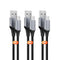 3-Pack USB-C Cable 3ft, 3A Fast Charging, Nylon Braided, Compatible with iPhone 15 Series, Galaxy S20/S10/S9, PS5