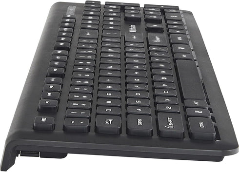 Verbatim 2.4Ghz Wireless Slimline Keyboard Plug And Play USB Receiver Compatible with PC, Laptop by Verbatim