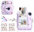 Instant Mini 12 Clear Case for Fujifilm Instax Mini 12 Camera, Protective Case with Upgraded Back Pocket