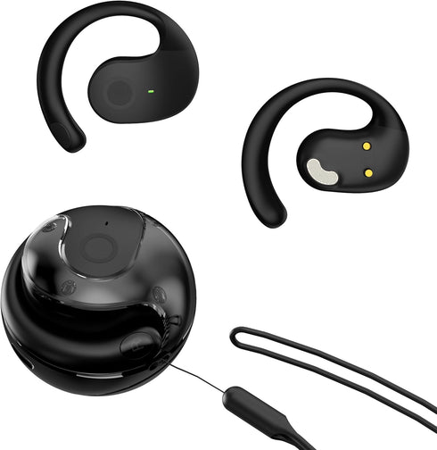 Ows 5.4 Bluetooth Hanging Earphones, Open Ear Headphones, IPX5 Waterproof, Noise Reducing