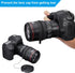 PATIKIL 12Pcs Camera Lens Cap Keeper, Elastic Lens Cover Tether Leash with Cloth for DSLR SLR Mirrorless Lenses