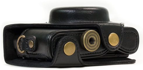 MegaGear Ever Ready Leather Camera Case for Sony Cyber-Shot DSC-HX99, HX95, HX80, HX90V