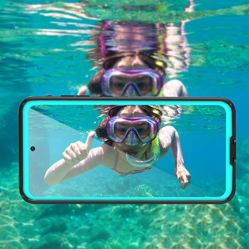 Waterproof Phone Case for Samsung Galaxy S21 Ultra, Full Body Protection with Screen Protector, Heavy Duty Rugged Cover