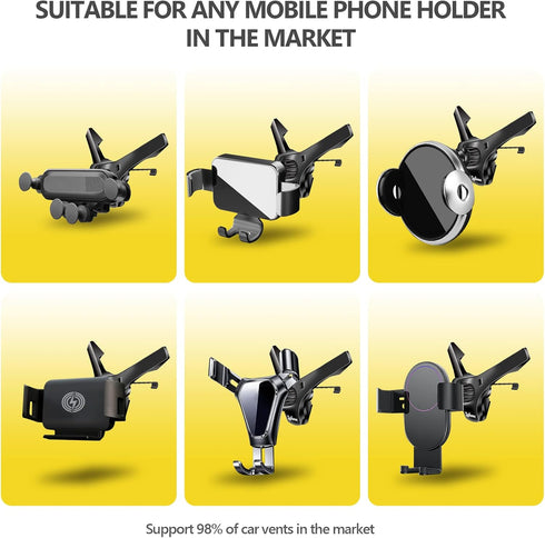 Universal Air Vent Clip for Car Mount, Sturdy Vent Grip for Most Car Phone Holders & Wireless Chargers