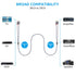Ruaeoda 6 ft 2RCA Male to 2RCA Male Stereo Audio Cable, Shielded Braided for Home Theater, HDTV, Amplifiers