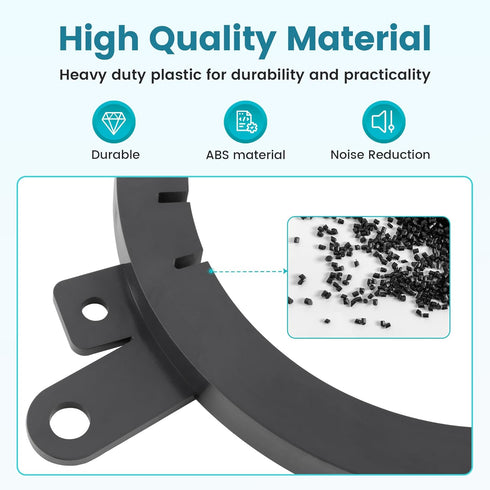 5.25"-6.5" Front Door Speaker Adapter Bracket for 1995-2016 Chrysler/Dodge/Jeep, 2PCS Solid Plastic Aftermarket Speaker