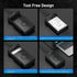 FIDECO 3.5 2.5 inch 12V Hard Drive Enclosure for or SATA HDD SSD, SATA to USB Adapter with Cooling Fan, External HDD