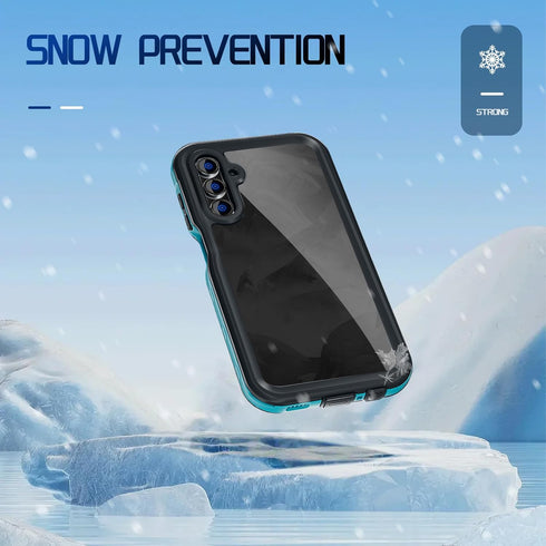 Samsung Galaxy A15 5G Phone Case, Waterproof IP68 Certified Dustproof Shockproof with Built-in Screen Protector, Blue