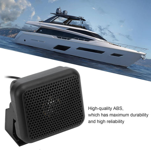 Radios External Speaker, 3W 8O Black ABS Two Way Universal CB External Speaker, for Audio Speakers with External Speakers, Car Radio, Small Speakers