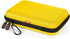 Bright Yellow Hard Shell Electronic Organizer Carrying Case, Large Storage for Hard Drive, Phone, Power Bank - Zipper