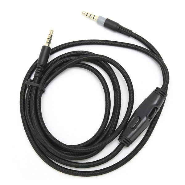 Hilitand 4.9ft Audio Cable for HyperX Cloud Alpha Headphones, 3.5mm Male to Male with Volume Control, Replacement Cable.