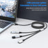 USB Splitter Y Cable 6FT, USB 1 Male to 3 Female Extension Cord Connector, USB Port Extender Hub for Mac, PC, Xbox