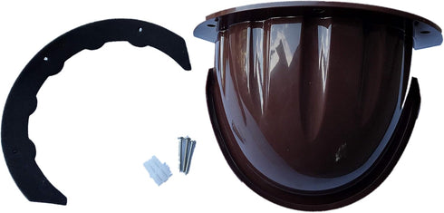 Universal Sunshade Rainshade Camera Cover Shield for Outdoor Nest/Nest IQ Camera in Coffee