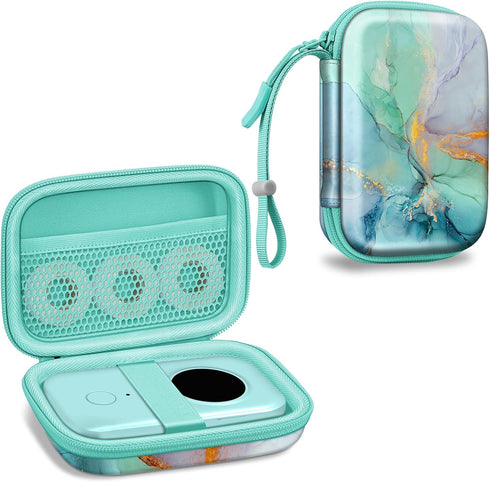 Fintie Protective Case for Phomemo D30 D35, NELKO P21, NIIMBOT D11 Label Maker, Shockproof Hard Shell Carrying Case