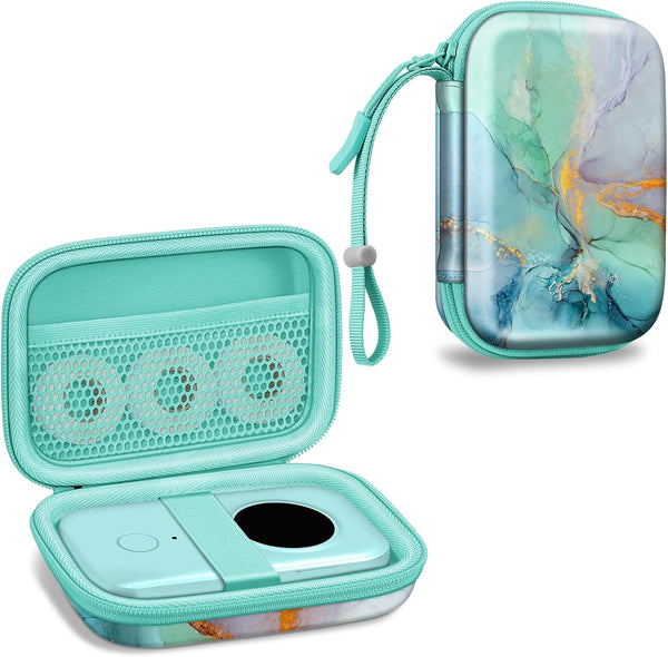 Fintie Protective Case for Phomemo D30 D35, NELKO P21, NIIMBOT D11 Label Maker, Shockproof Hard Shell Carrying Case