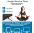 Bluetooth Headband Headphones for Women, Wireless Headband with HD Speakers, Fashion Black Design for Yoga, Workout,
