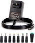 18V AC DC Power Supply Adapter, 18Volt 1 Amp Charger with 8 Interchangeable Jacks for Various Electronics