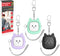 Safe Sound Personal Alarm 3 Pack, 130 dB Loud Siren Keychain with LED Light (Black/Purple/Green)