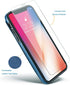 Slim Protective Wallet Case for iPhone X/XS - Premium PU Leather Card Holder with Screen Protective Glass
