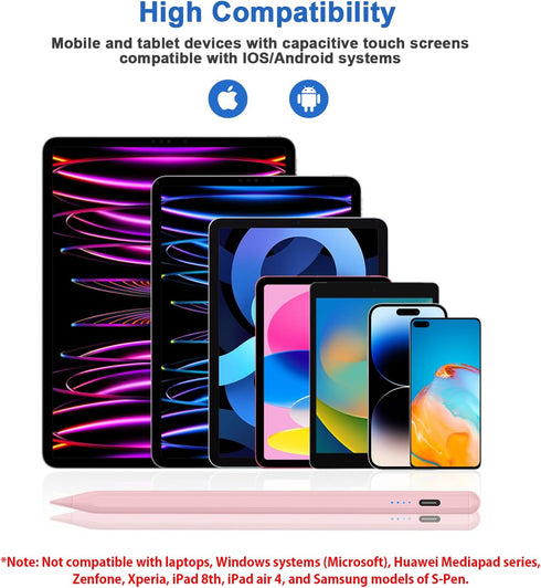 Stylus Pens for Touch Screens, Magnetic Digital Touch Pen with POM Tip Compatible with iPhone/iPad/Android Devices
