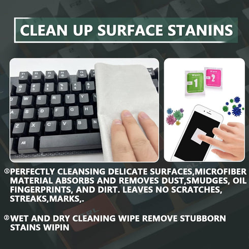 Keyboard Cleaner Kit, Computer Cleaning Kit, Mechanical Keyboard Cleaning Kit, Anti-Static Brush, Small Cleaning Brush,