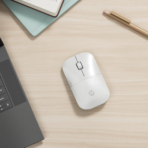 HP Z3700 2.4 1200 16 Wireless Mouse, White, Slim, Multi-OS & Device Compatibility, GHZ Connectivity, Multi-Surface