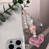 Aesthetic Y2K Pink Phone Charm, Cute Strawberry Star Heart Cell Phone Straps for Women Phone Bag Decor