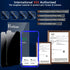 Ferilinso Privacy Screen Protector for iPhone 14 Plus & 13 Pro Max - 2 Pack, 9H Anti-Spy Tempered Glass & Camera Lens