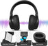 100SEASHELL 3.5mm Audio(19FT) Long Cord Tv Headphones for Seniors with Volume Control Wired Over The Ear Headphone