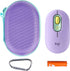 co2CREA Hard Case Replacement for Logitech POP Wireless Mouse, Purple Case + Daydream Mint Zipper