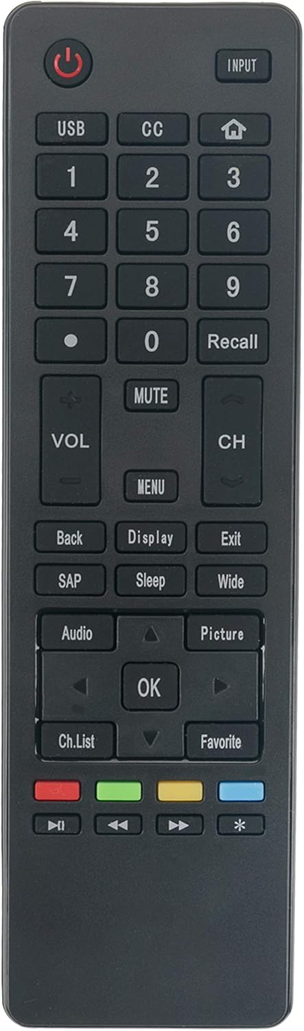 Beyution HTR-A18M Replacement Remote Control for Haier TV Models 32D3000, 55D3550, 65D3550, 40D3500M