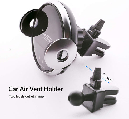 Wireless Car Charger, 15W Fast Charging Vent Charging Phone Holder Smart Sensor Cradle, Auto-Clamping Car Mount, Dashboard, for iPhone 14 13 12, Samsung S23/S22/S21,etc