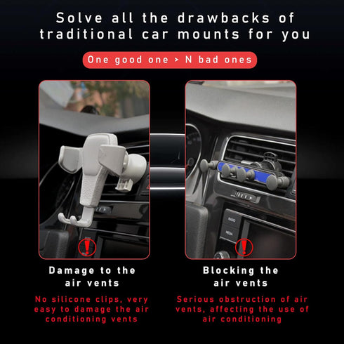 Magnetic Phone Holder for Car, 360 Degree Adjustable Super Strong Magnet Air Vent Cell Phone Holder Mount for All