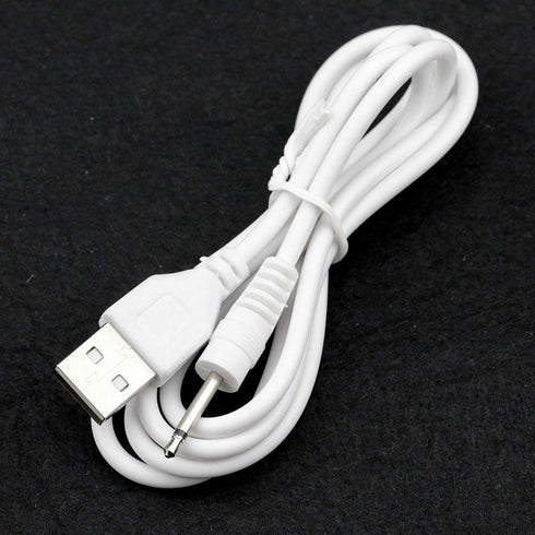 2 Pack Replacement USB Charging Cable for Rechargeable Massagers - 3.3ft, 2.5mm DC Cord