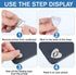 Jxiwfvl 8 PCS Heart Shaped Phone Charm Hooks, Universal Adhesive Metal Cell Phone Finger Ring Grip Hook, Cute Heart