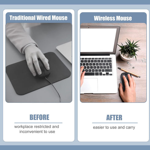 Macarrie 12 Pack Wireless Mouse, 1200dpi Wireless Computer Mouse with 6 Buttons, USB Receiver for Windows, PC