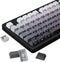 FunHub Shine Through PBT Keycaps - Black Double Shot Side Printed Backlit Keycaps