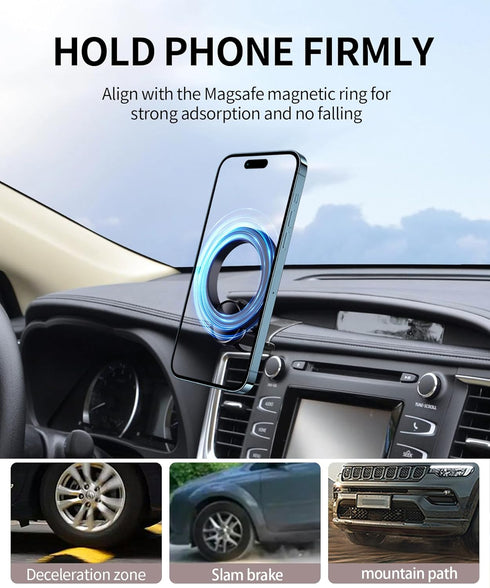 MaserWeller 2014-2019 360 Car Phone Holder for Toyota Highlander Accessories, Rotation Phone Mount Compatible