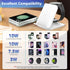 2 in 1 Foldable Travel Wireless Charger for Samsung Galaxy Z Flip - Fast Charging Station for Galaxy Z Flip 6/5/4/3,