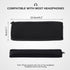 BlingKingdom Zippered Headband Cover for Headphones - Black