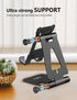 Cell Phone Stand for Desk, Adjustable Desktop Phone Holder Stand, Foldable Mobile Phone Dock for iPhone 15, 14, 13, 12,