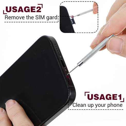 AOZUO 16 Pcs SIM Card Removal Pin, SIM Card Tray Ejector Pins Removal Opening Tool Watch Chain Link Remover Pin Tools