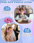 74/85dB 3.5mm awatrue Kids Headphones, Safe Volume Limit, Stereo Sound, Wired On-Ear Headphones for Kids Boys Girls