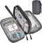 Electronic Organizer Travel Cable Accessories Bag, Waterproof Case for Power Bank, Charging Cords, USB Cable (Dark Gray)