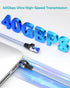 8 6 5 Pack, 40Gbps 2000Mhz RJ45 BUSOHE Cat Ethernet Cable FT Nylon Braided High Speed Heavy Duty Network LAN Patch