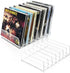 Vowcarol CD Holder - 2 Pack Clear Acrylic CD Organizers, Display Rack Holds 14 Standard CD Cases for Media Storage